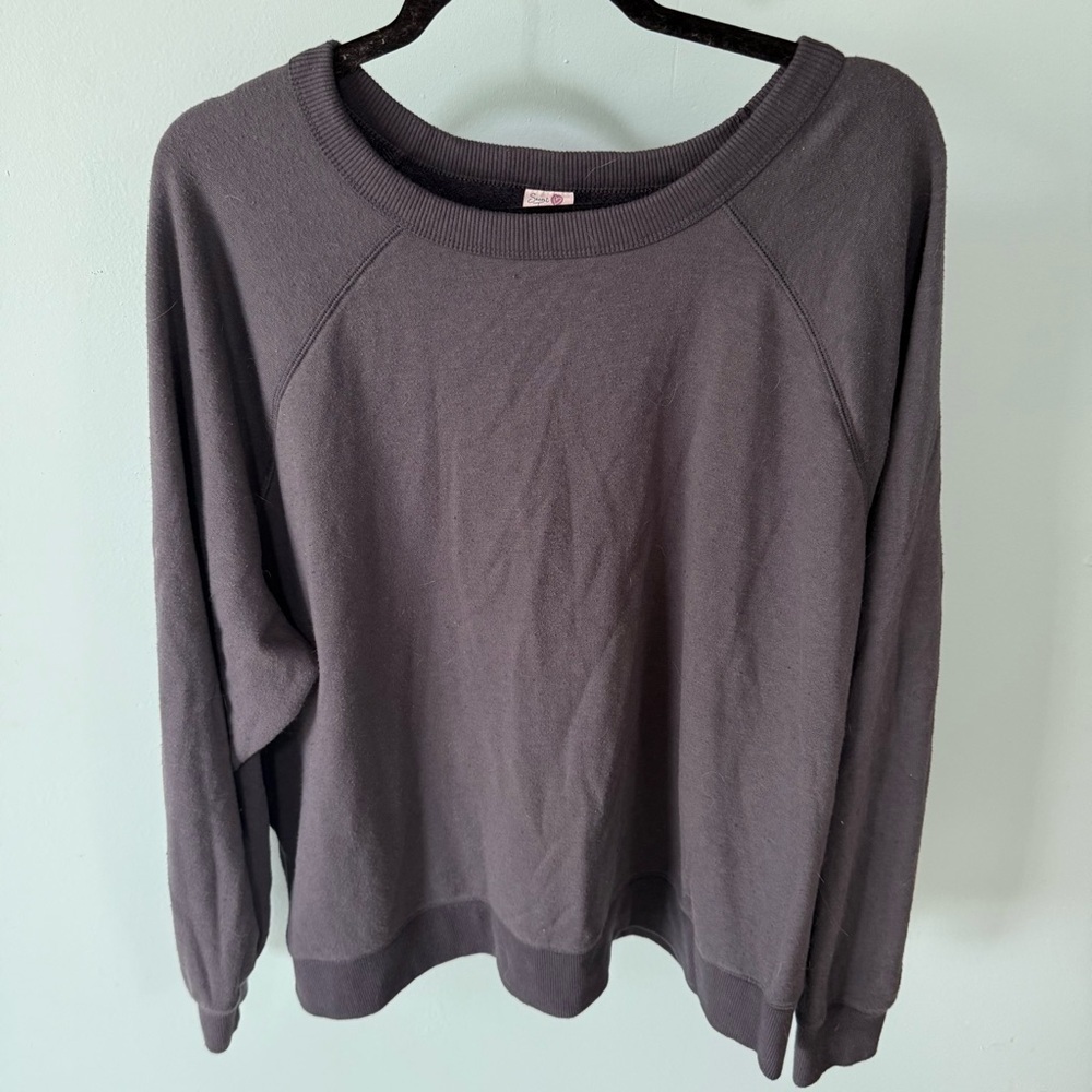 Women's Secret Treasures Cozy Gray Crew Nexk Sweater Size Extra Large